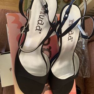 Black heels with ankle straps